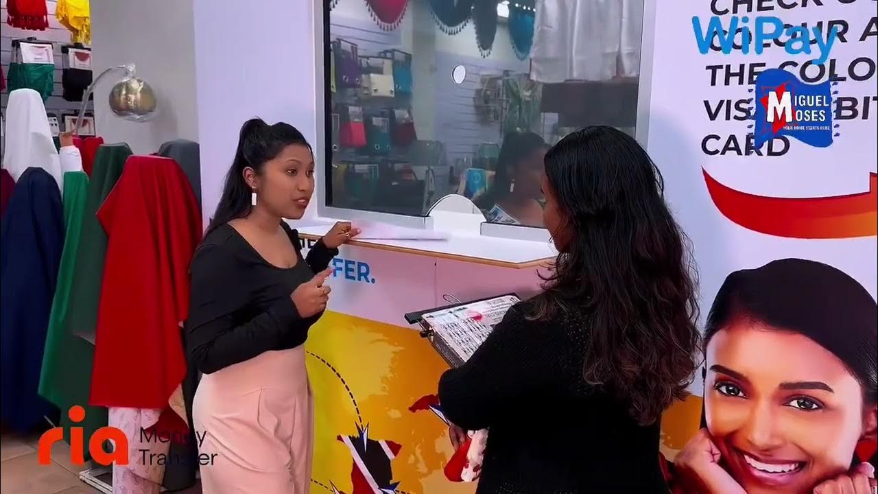WiPay Remittance cash-pickup campaign filmed at a Miguel Moses counter